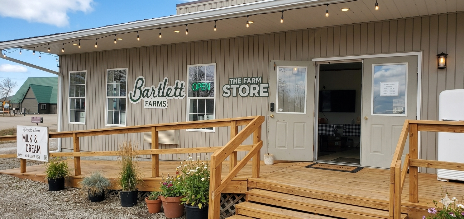 The Bartlett Farms store at Lake Metigoshe