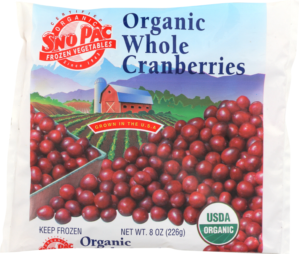 Sno Pac Foods: Organic Whole Cranberries, 8 Oz (2626523)