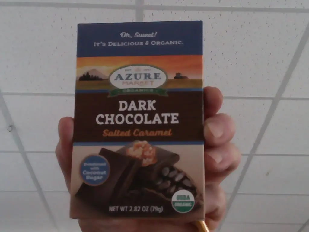 Dark chocolate caramel bar