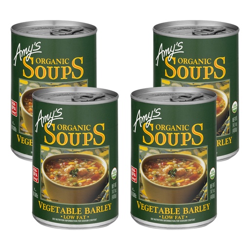 Organic Vegetable Barley Soup, 15.1 Oz